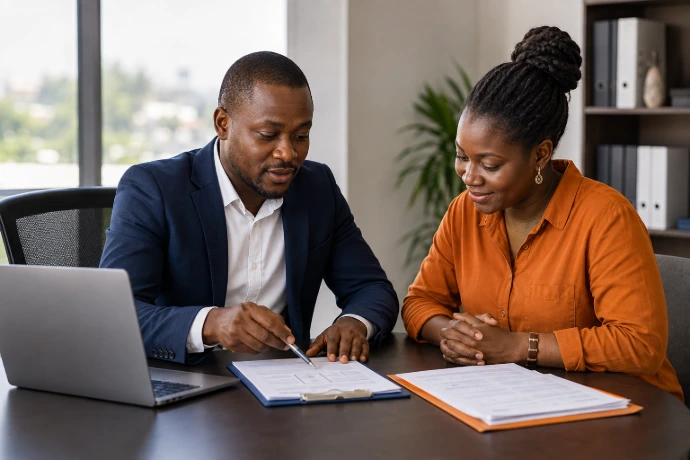 Conseillers accompagnant un dirigeant dans la gestion de son entreprise